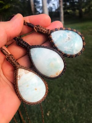 Caribbean (Ocean) Calcite Pendant