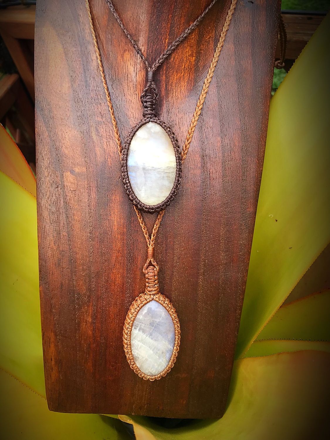 Blue Flash Moonstone Pendant