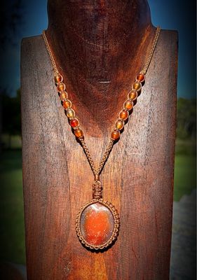 Carnelian Beaded Necklace