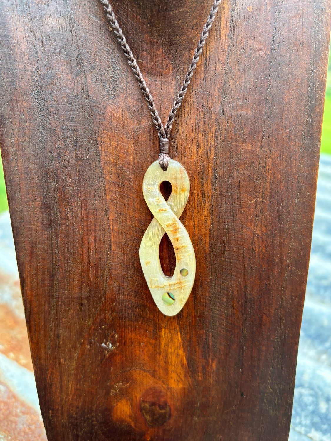 ‘Handcrafted’ Goat’s Horn Pendant
