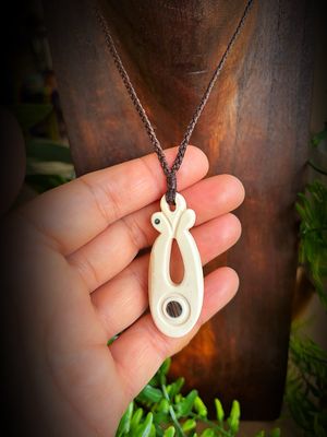 Handcrafted Bone Carving Pendant