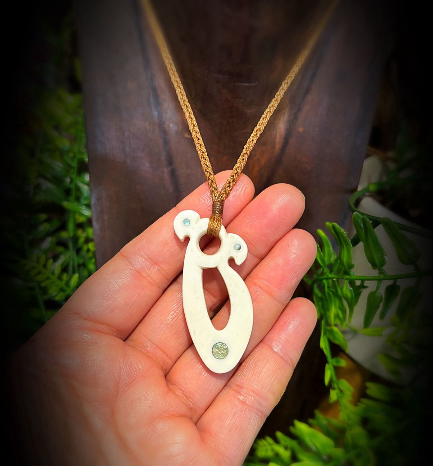 Handcrafted Bone Carving Pendant