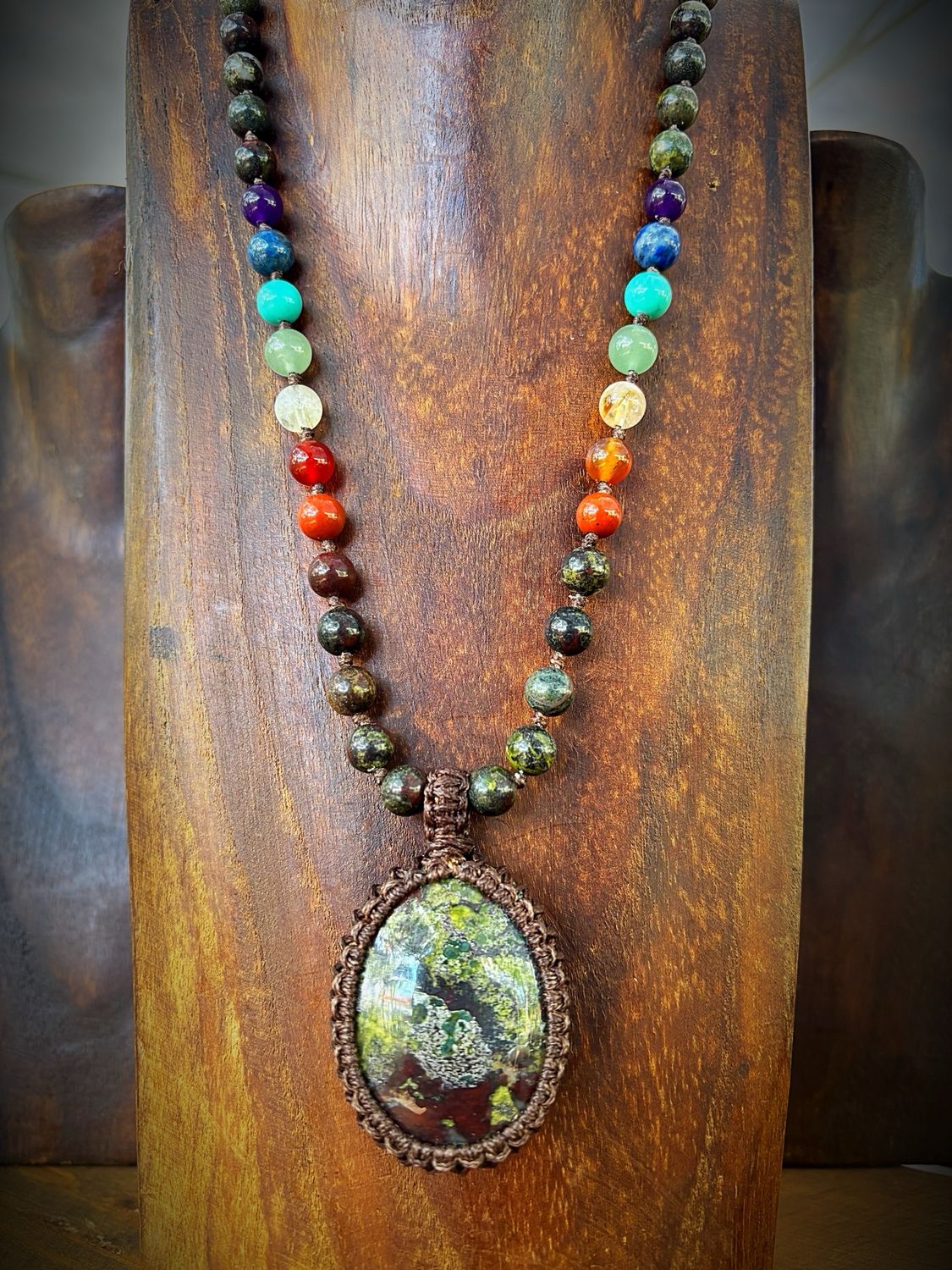 Bloodstone Chakra Necklace