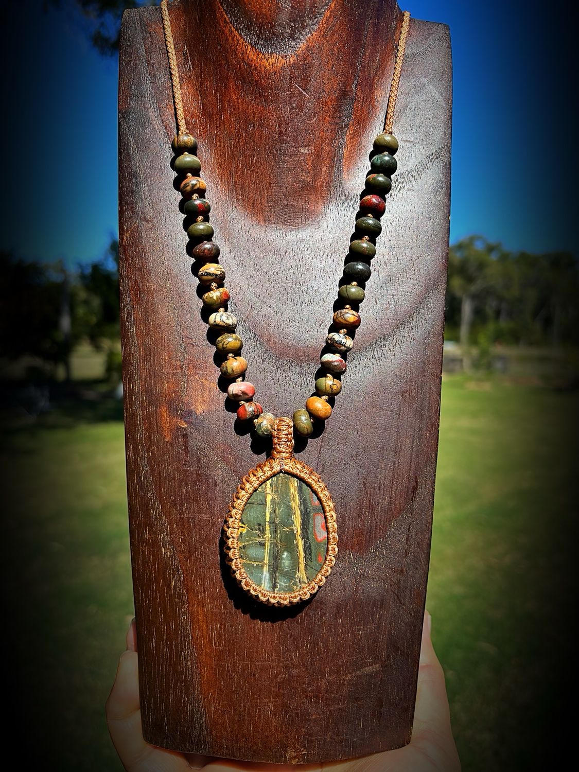 Picasso Jasper Beaded Necklace