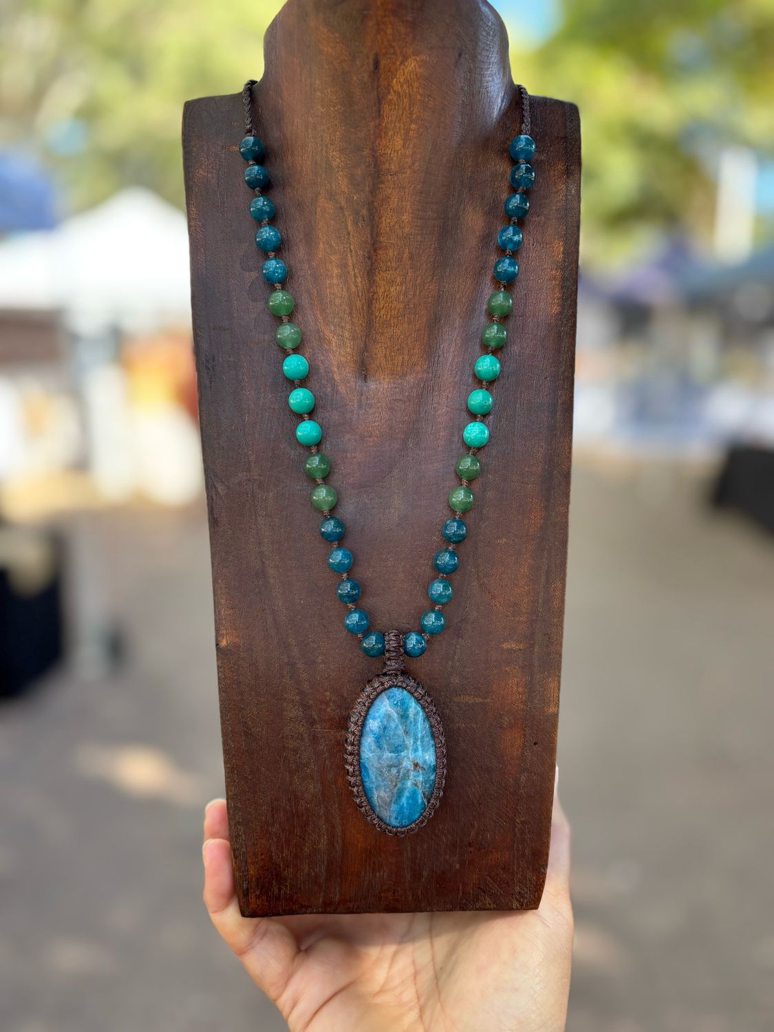 Apatite “Harmonious” Necklace with Apatite, Aventurine &amp; Turquoise