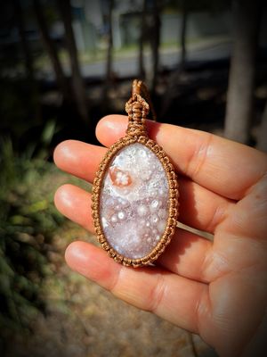 Flower Agate Pendant