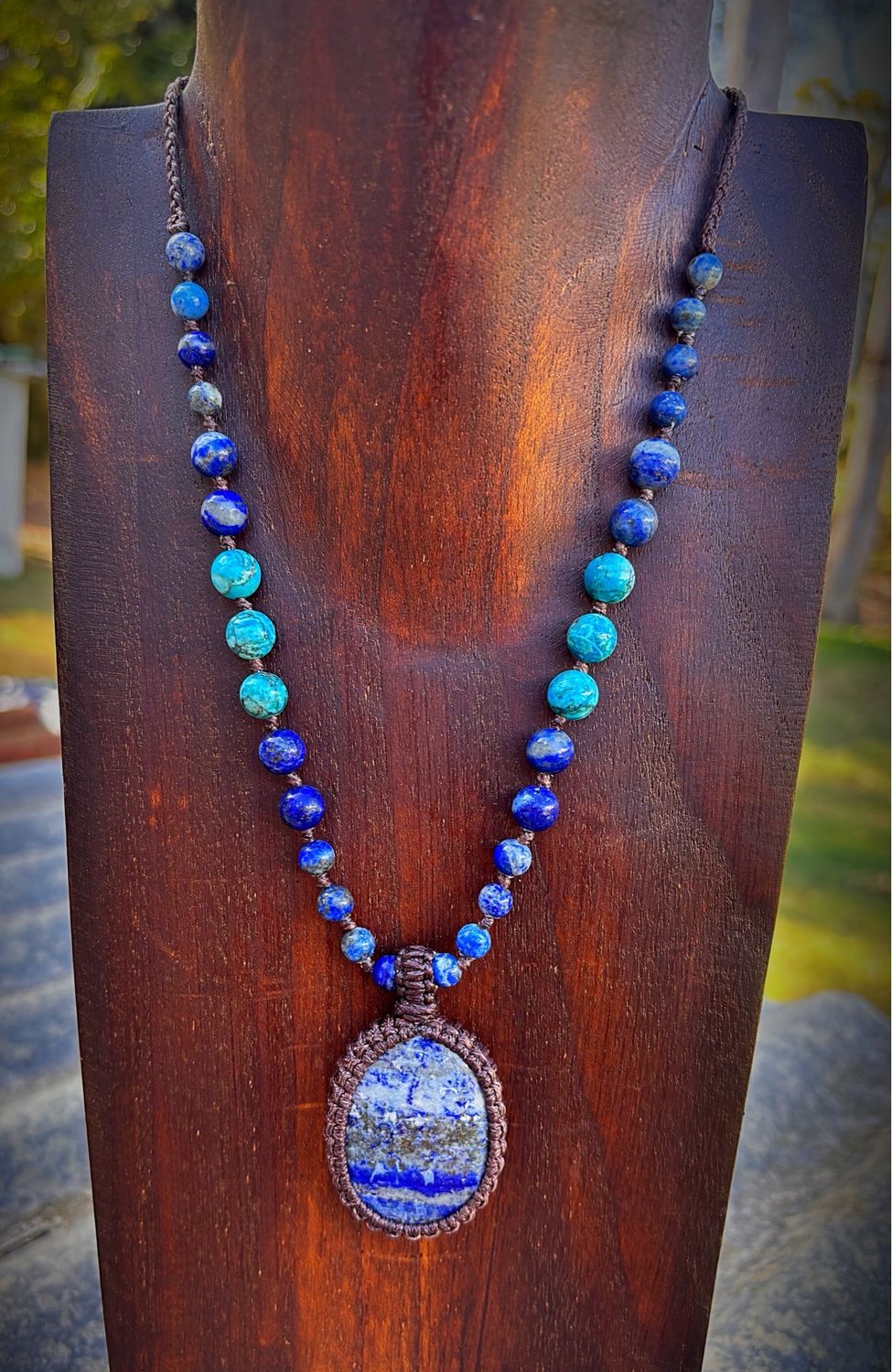 Lapis lazuli &amp; Turquoise Pendant