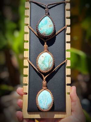 Blue Aragonite Pendant