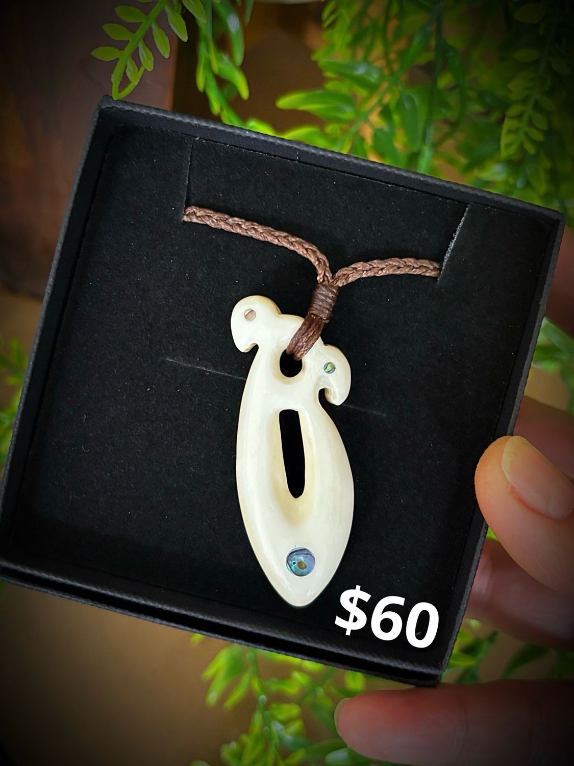 Handcrafted Bone Carving Pendant