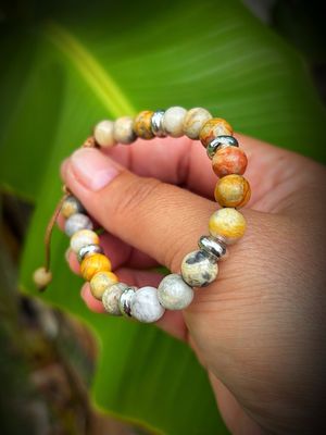 Crazy Lace Agate Bracelet