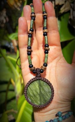 Nephrite Jade &amp; Black Onyx Necklace