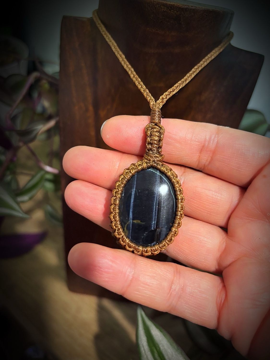 Hawke’s Eye Aka Blue Tiger’s Eye Pendant