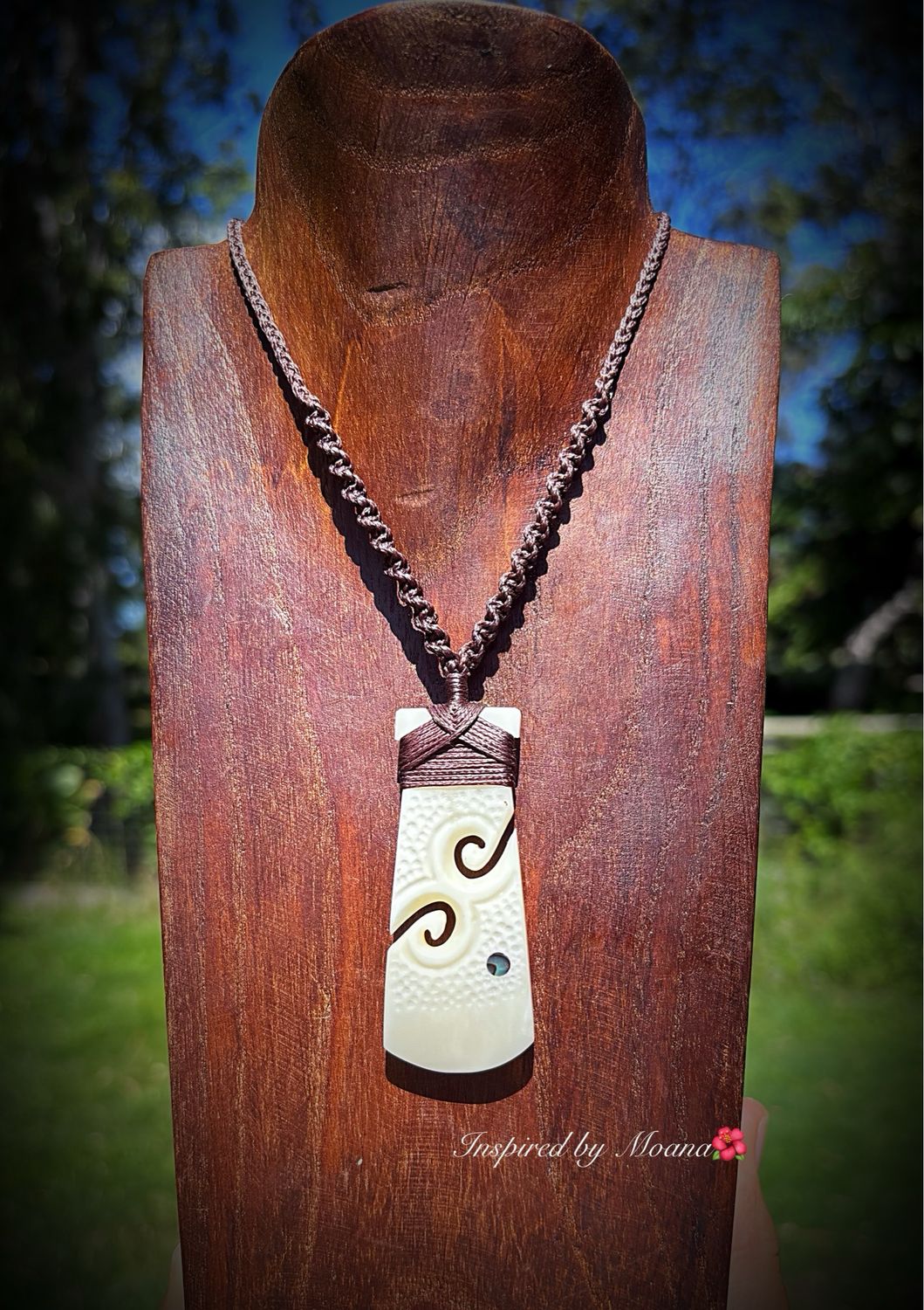 Handcrafted Bone Carving Pendant