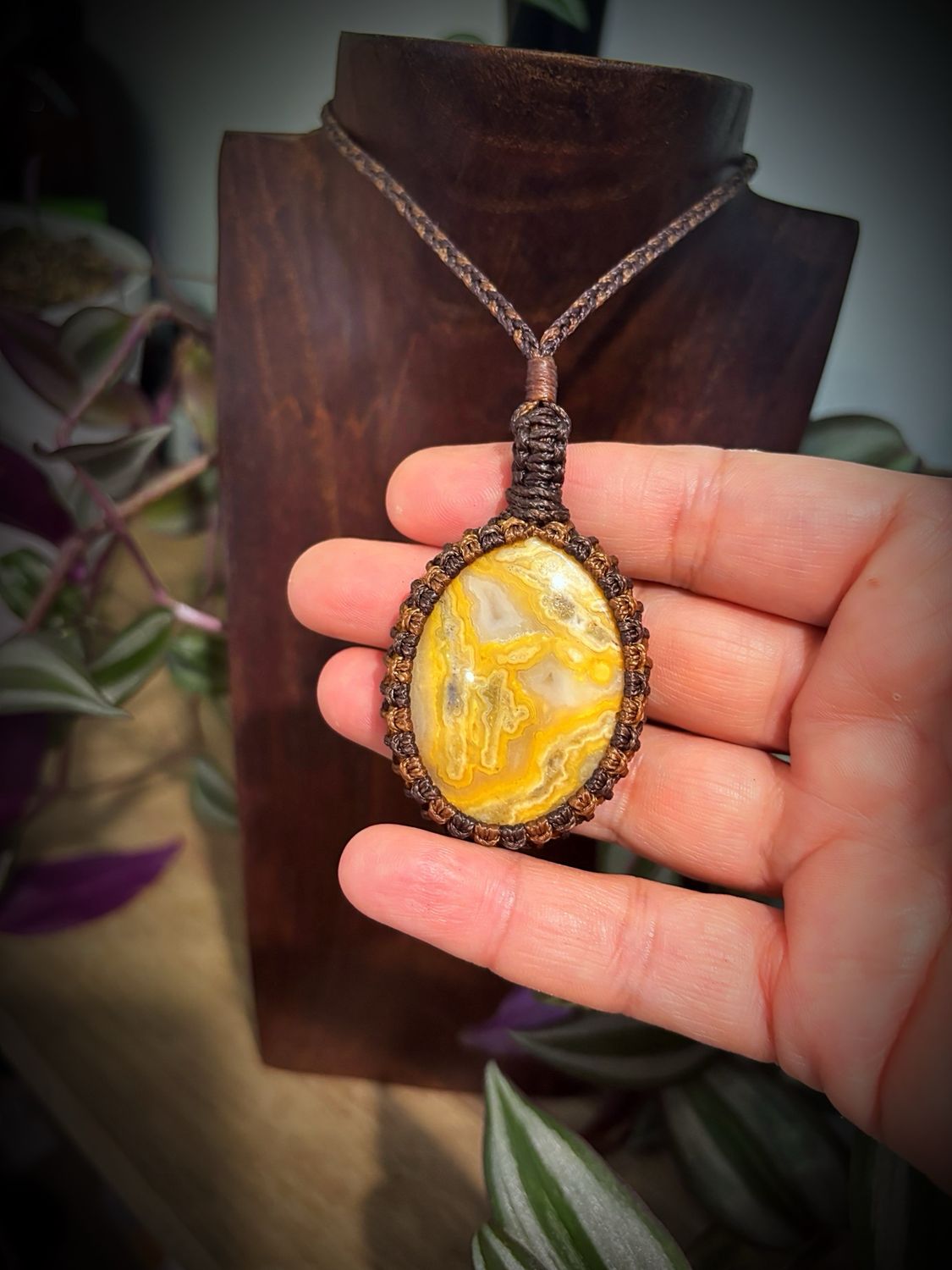 Crazy Lace Agate Pendant