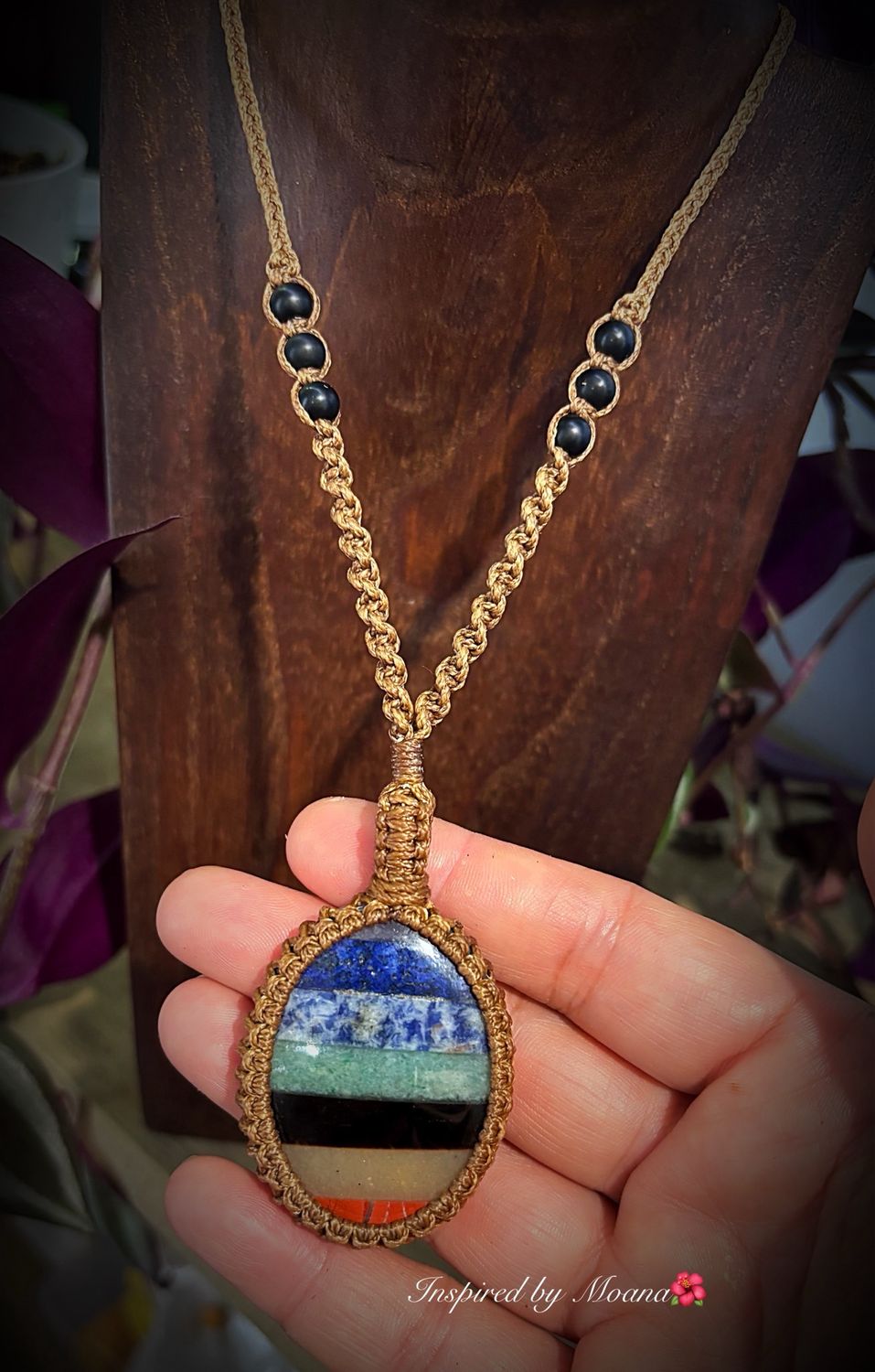 Chakra Pendants With 3 Stones