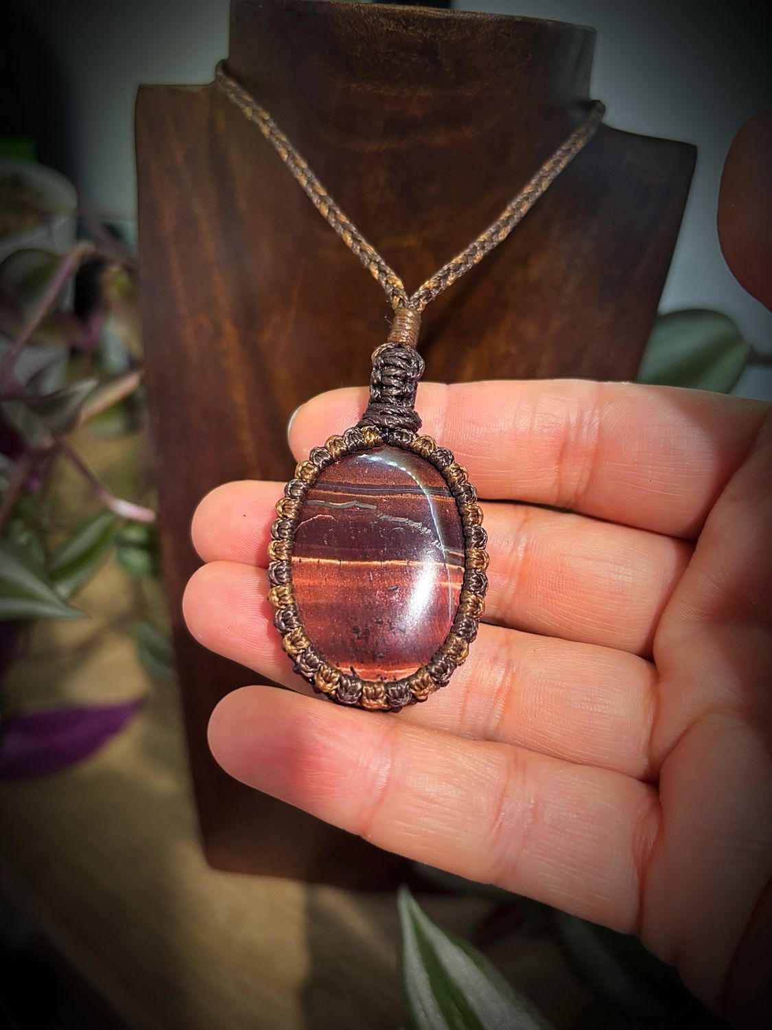 Red Tiger’s Eye Pendant