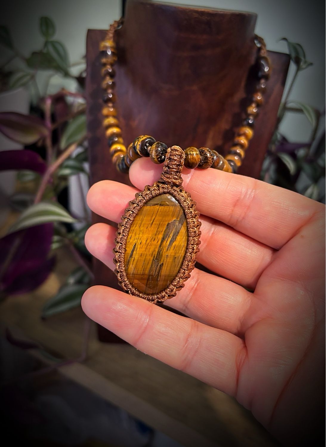 Tiger’s Eye “Solar Warrior” Pendant