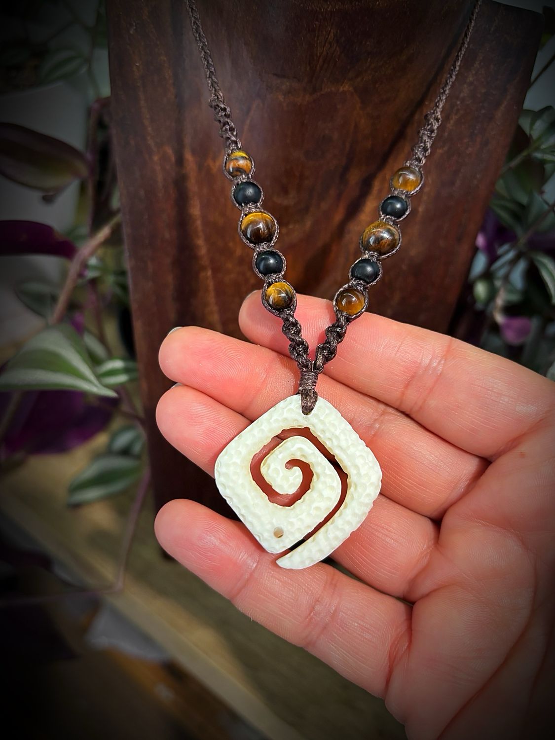 “Shadow Guardian” Buffalo Bone Spiral