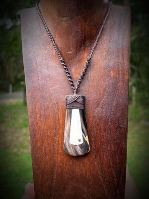Strength &amp; Clarity Buffalo Bone/horn Pendant