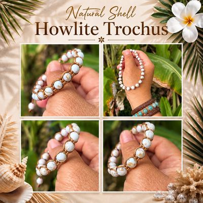 Natural Shell Howlite Trochus