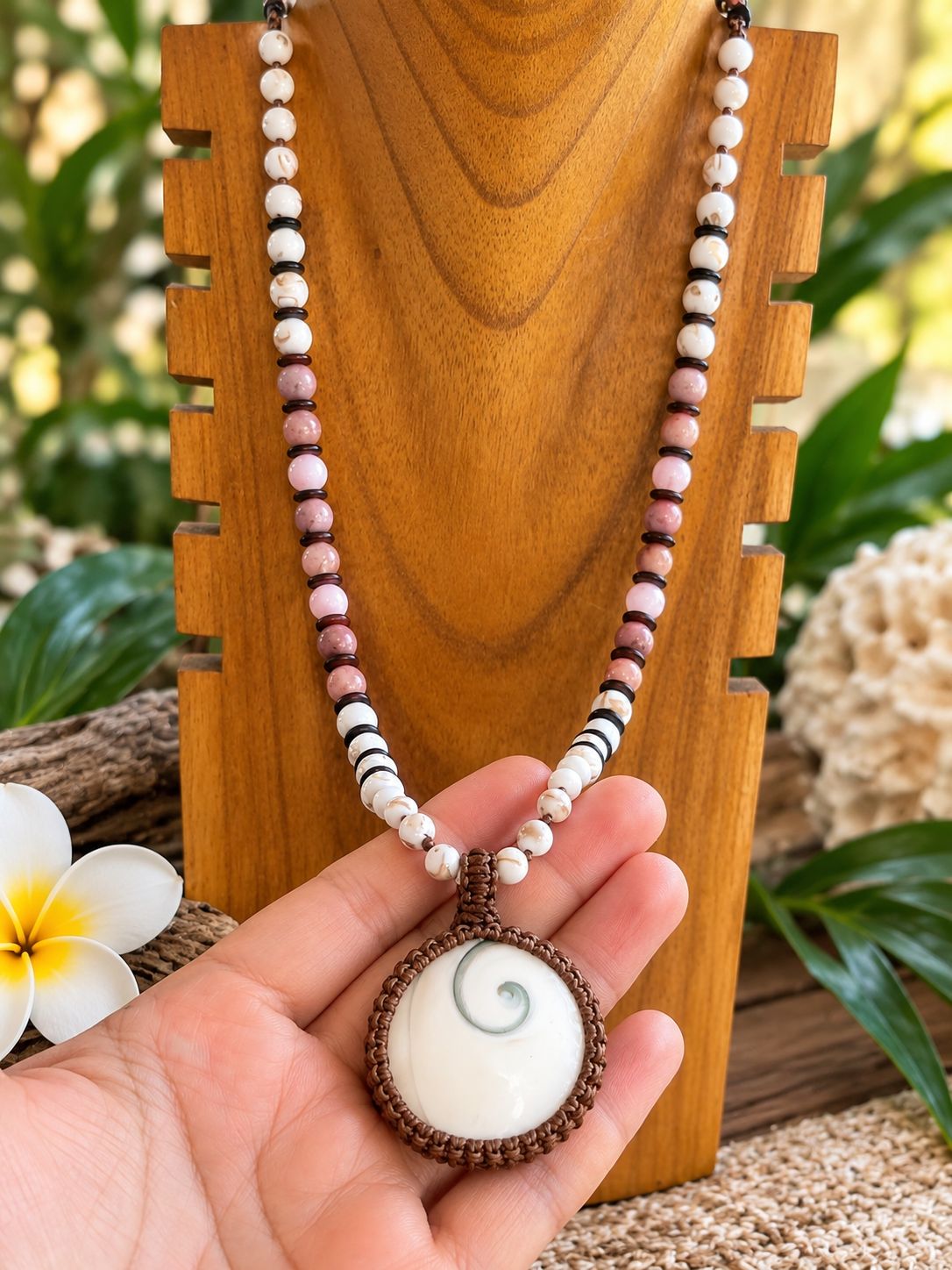 Shiva Shell Self-love Half Mala