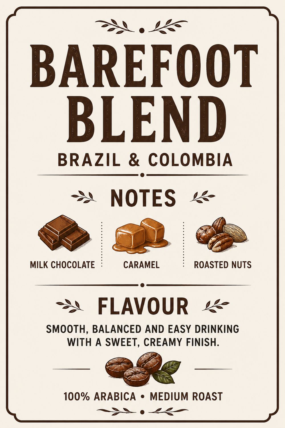 “Barefoot Blend” Coffee Beans “Barefoot Blend” Coffee Beans