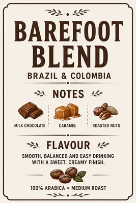 “Barefoot Blend” Coffee Beans “Barefoot Blend” Coffee Beans
