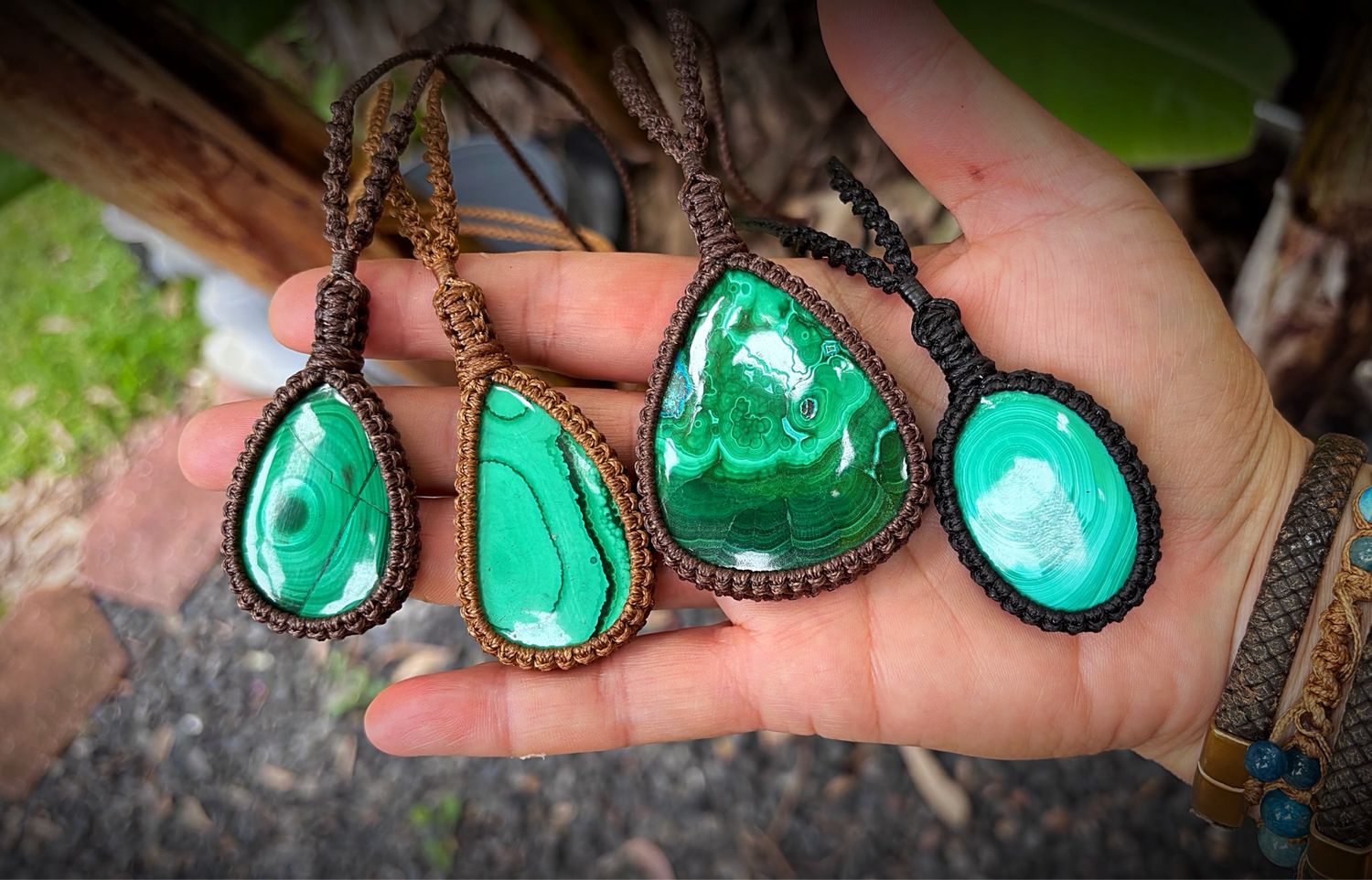 Malachite Pendants