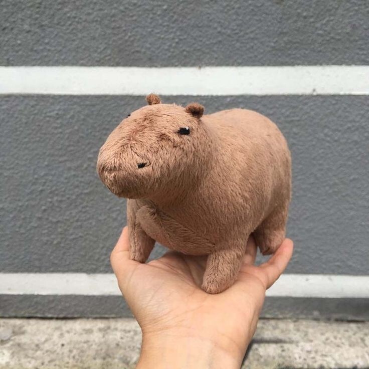 Capybara Stuffed Animals Plush Toy Fluffy Capybara Doll Soft Toy