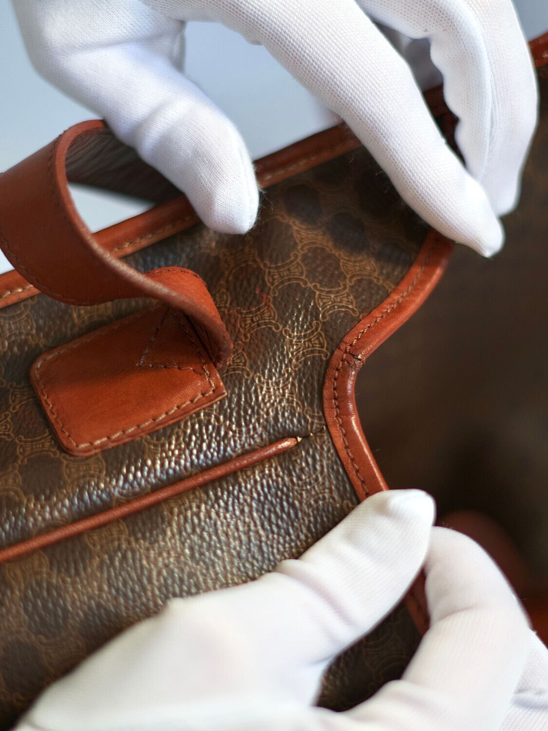 CELINE BROWN BOX BAG