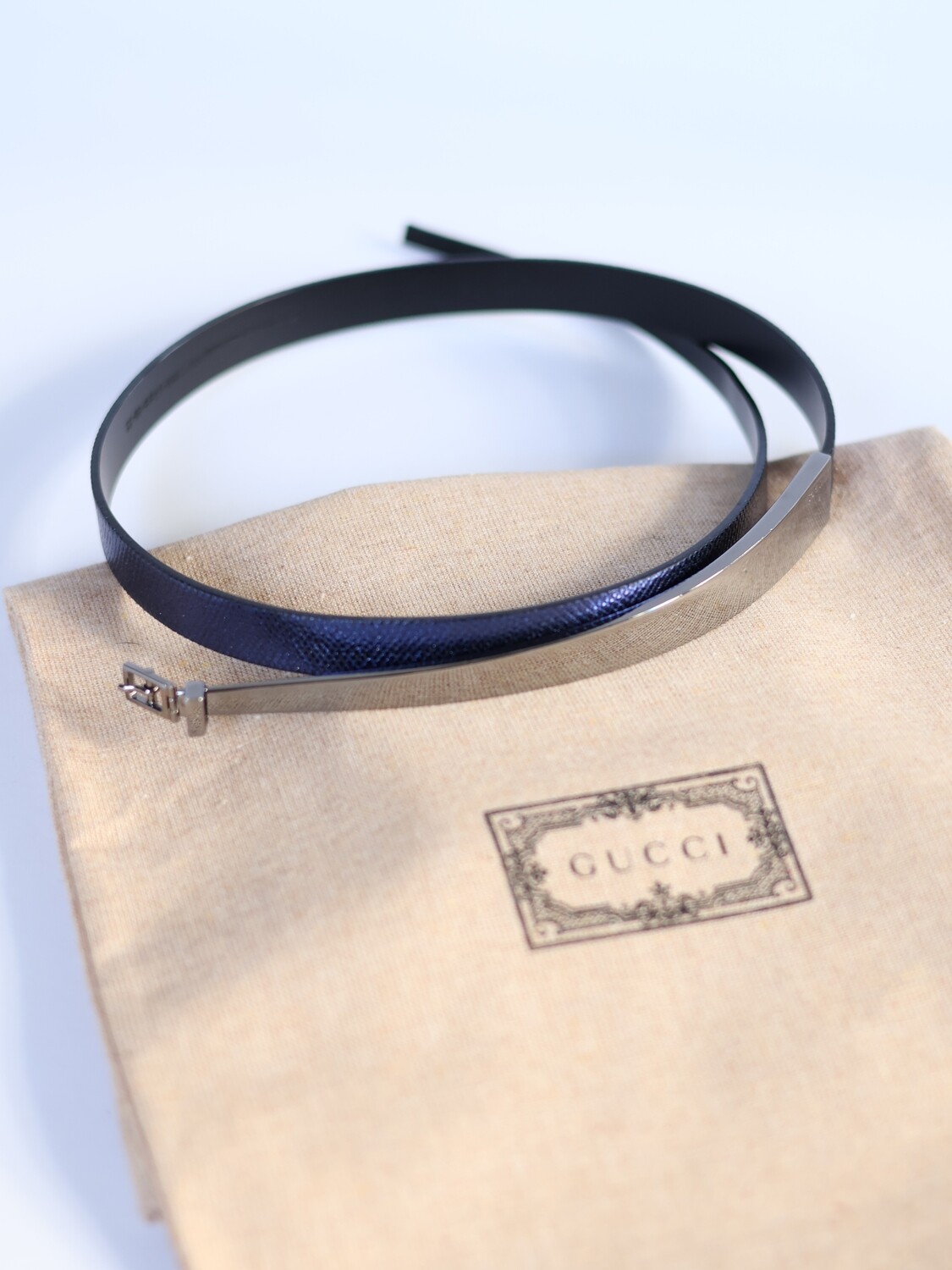 GUCCI THIN BLUE BELT