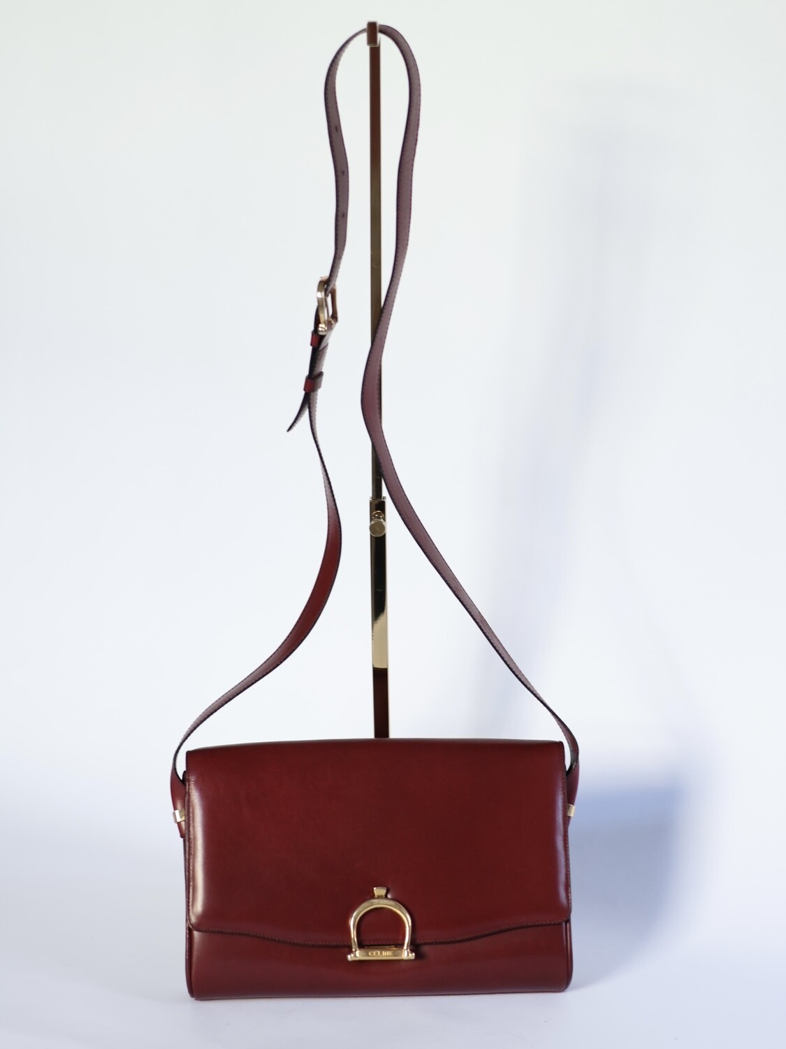 CELINE CROSSBODY BURGUNDY BAG