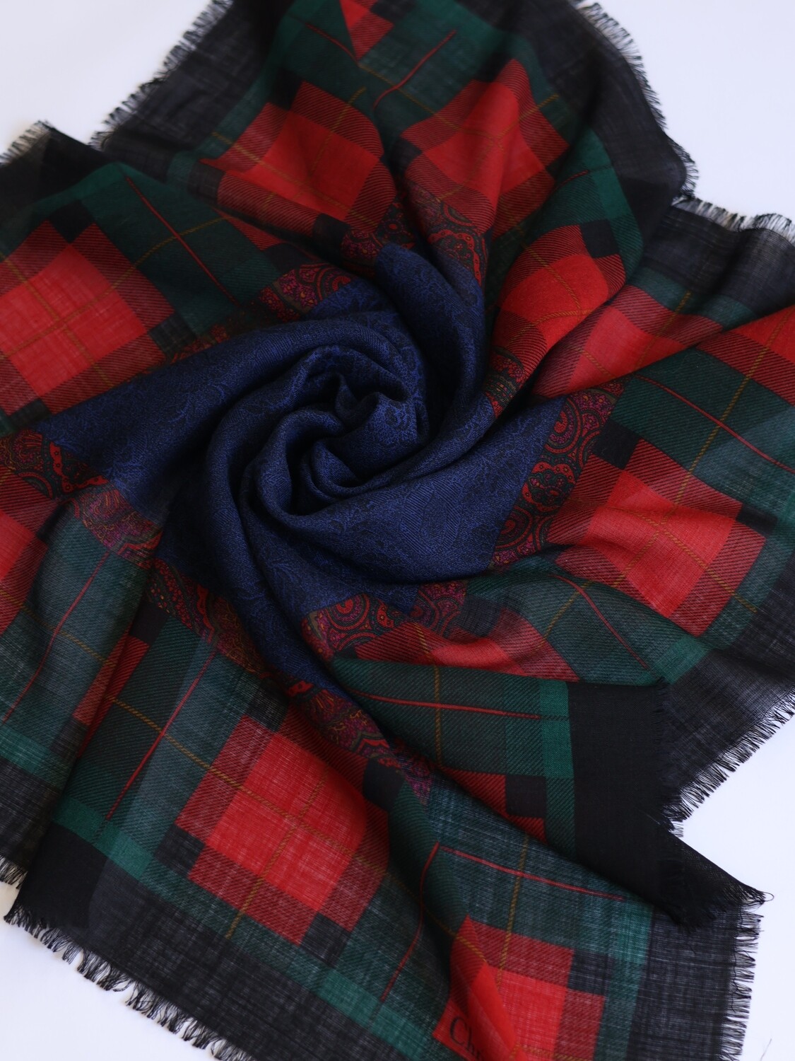 CHRISTIAN DIOR WOOL SCARF
