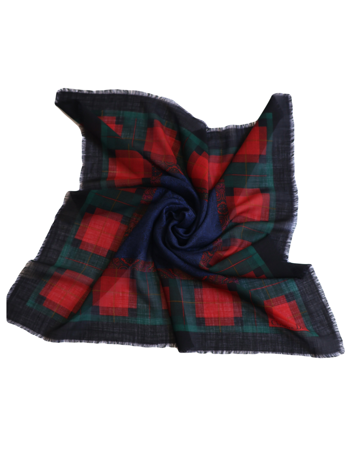 CHRISTIAN DIOR WOOL SCARF