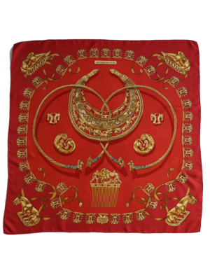 HERMÈS LES CAVALIERS D&#39;OR SCARF