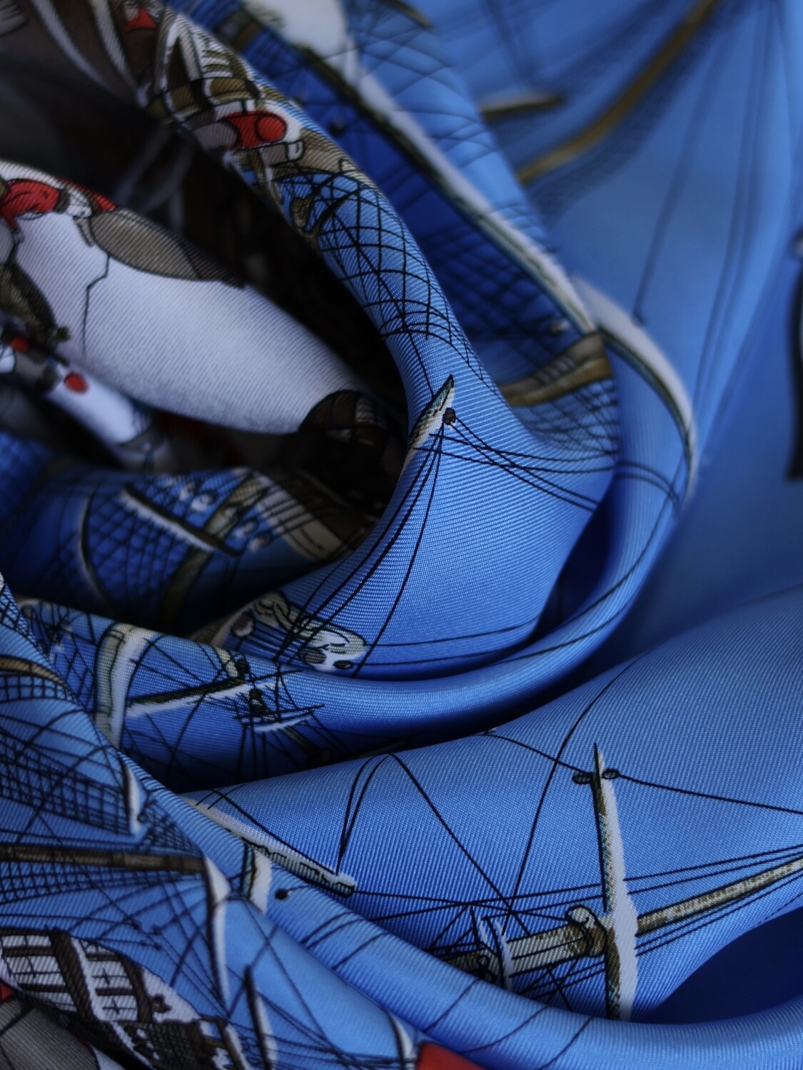 HERMÈS MARINE DE CAVALERIE SILK SCARF