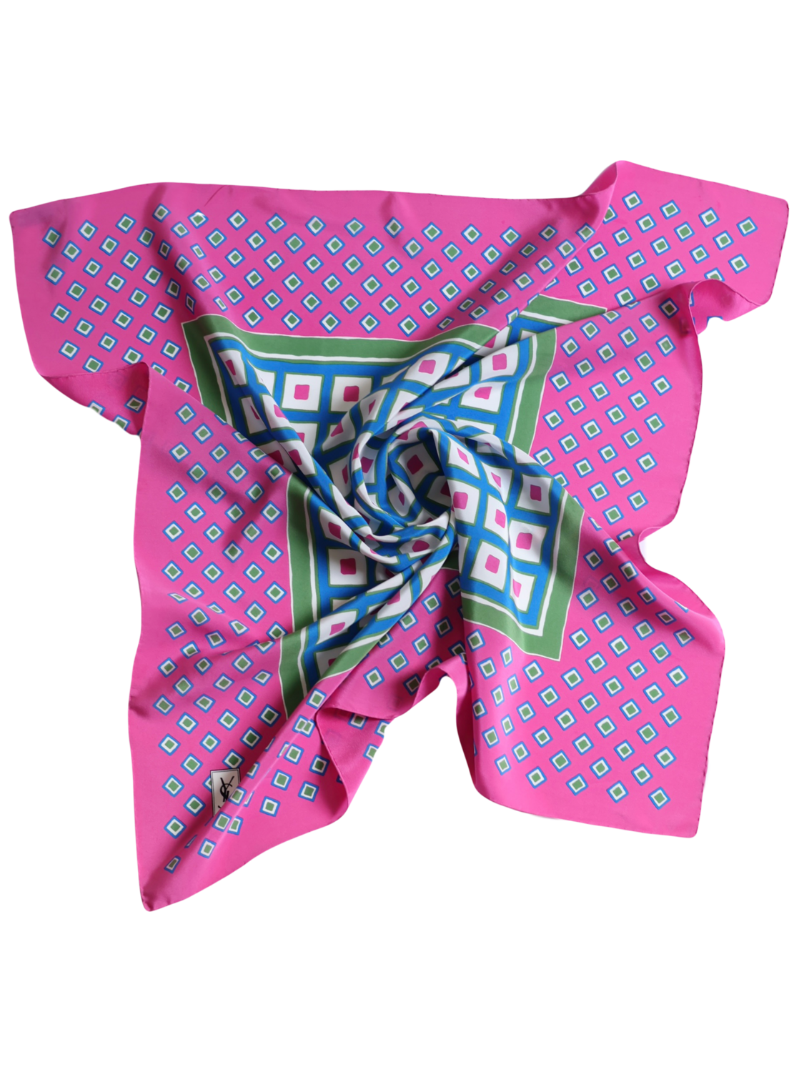 YVES SAINT LAURENT PINK SCARF