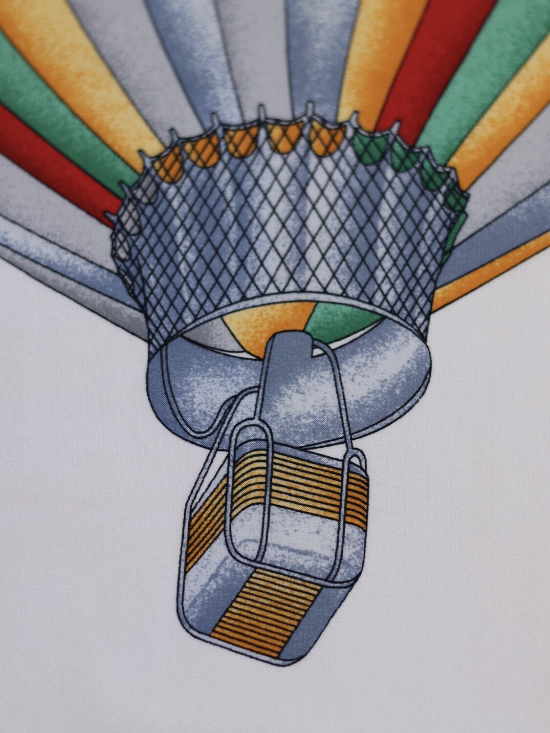 CELINE BALLON MOTIF SILK SCARF