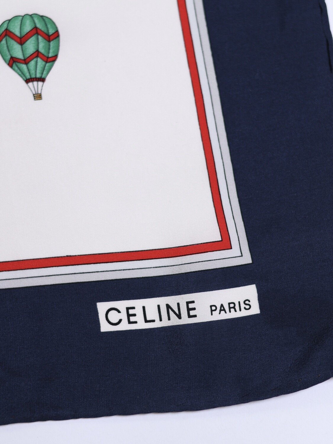 CELINE BALLON MOTIF SILK SCARF