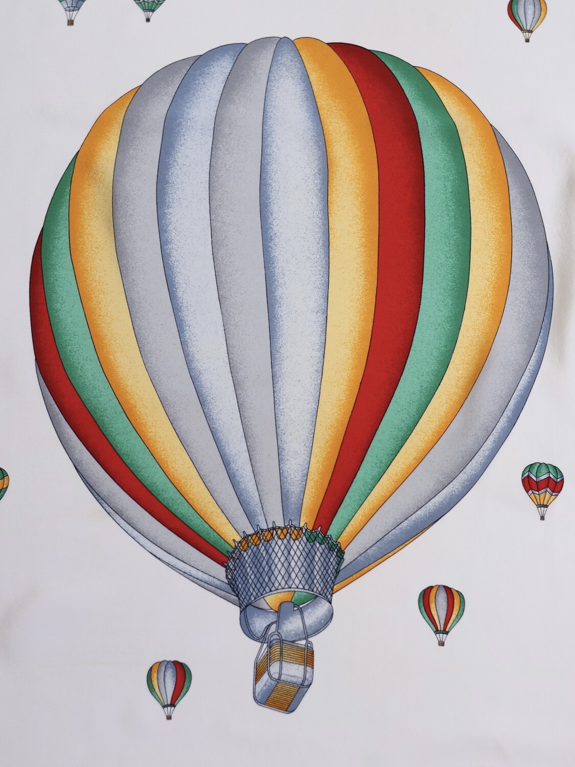 CELINE BALLON MOTIF SILK SCARF