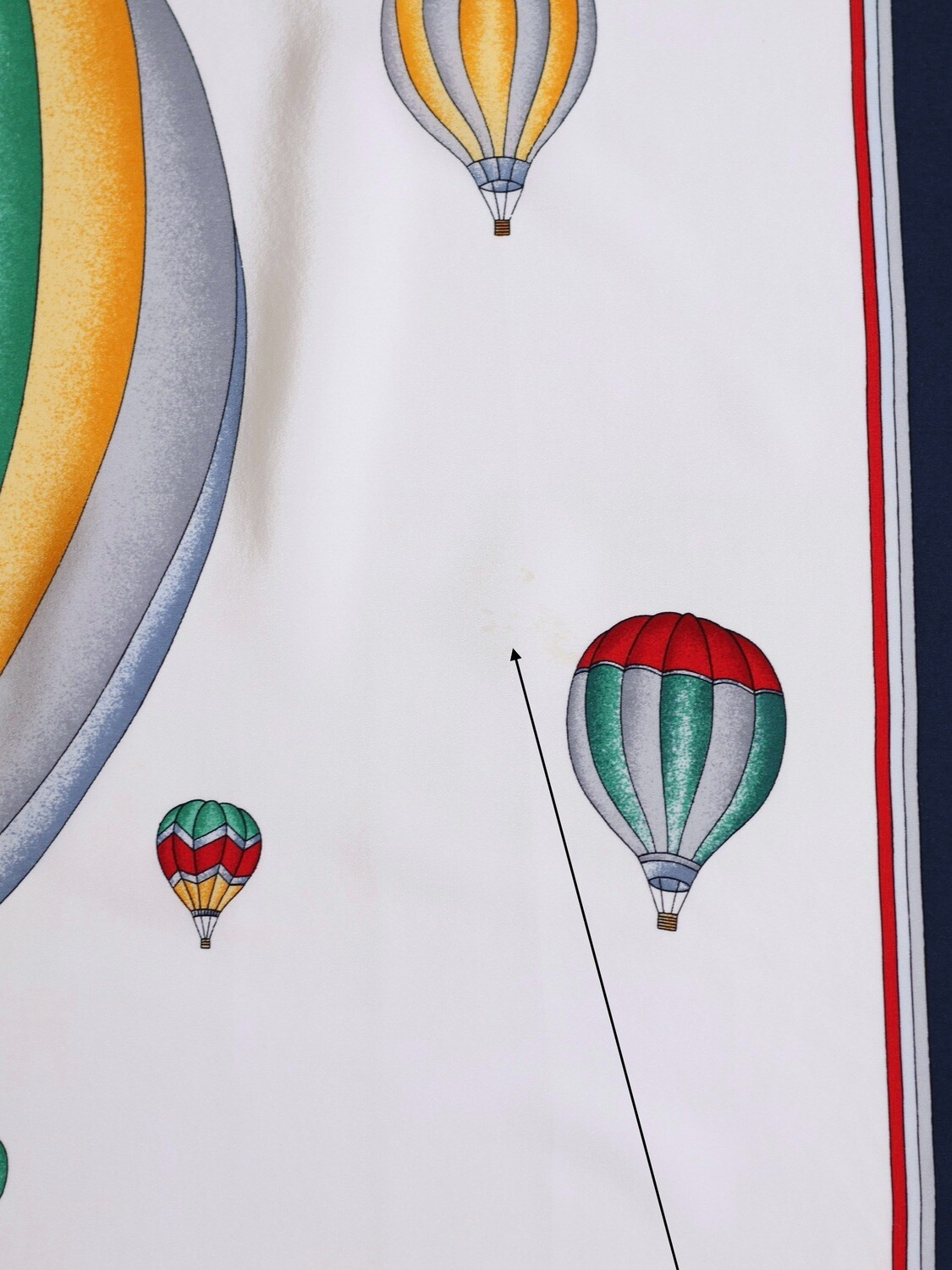 CELINE BALLON MOTIF SILK SCARF