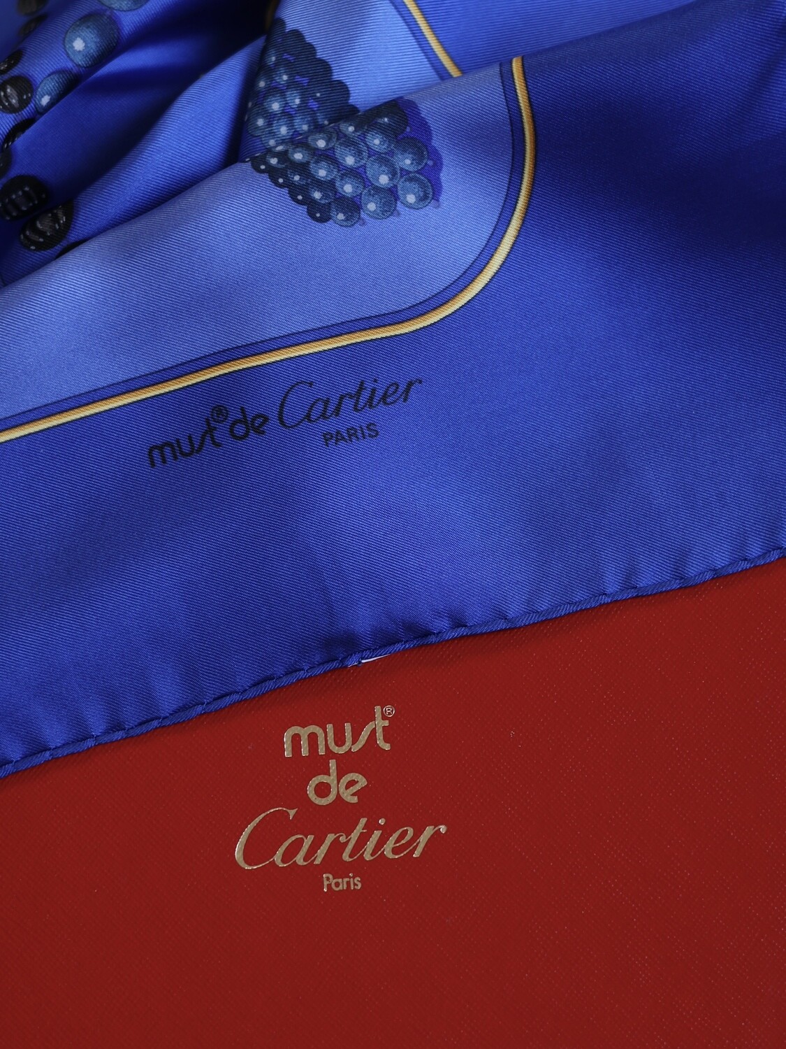 CARTIER BLUE SCARF