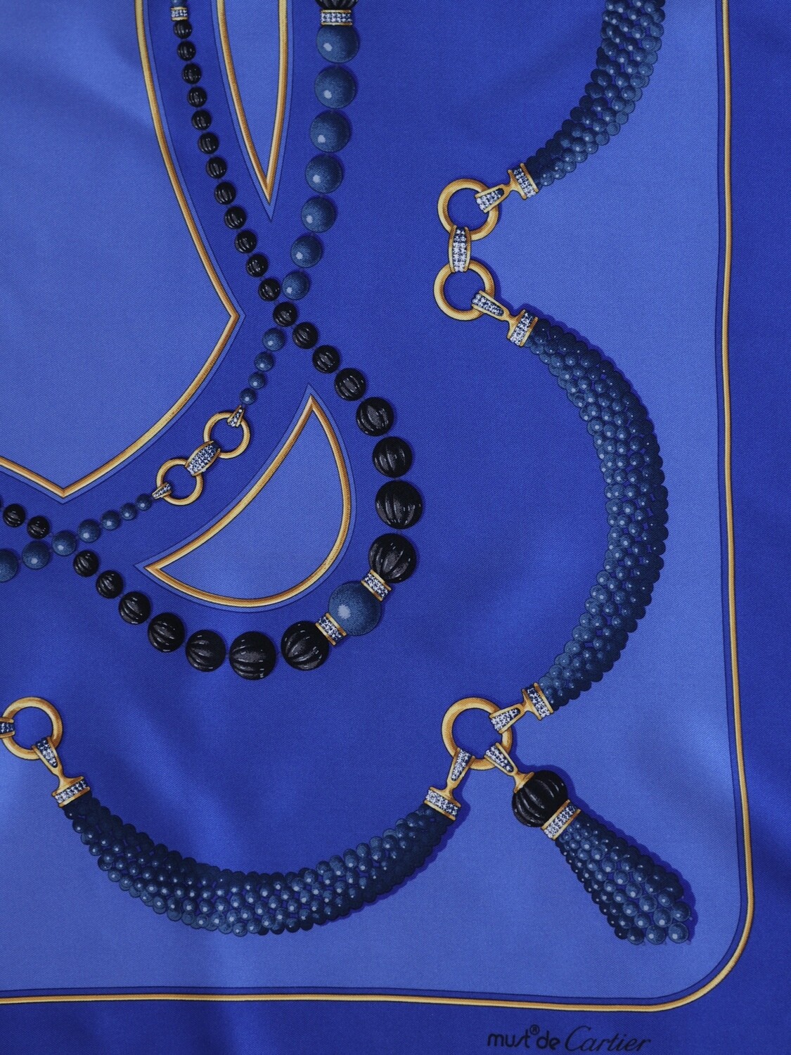 CARTIER BLUE SCARF