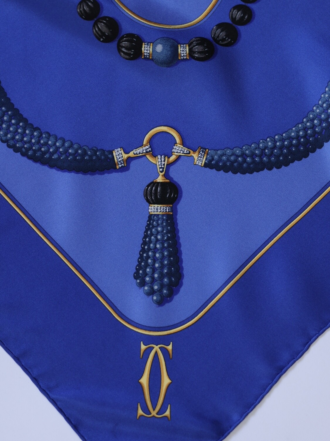 CARTIER BLUE SCARF