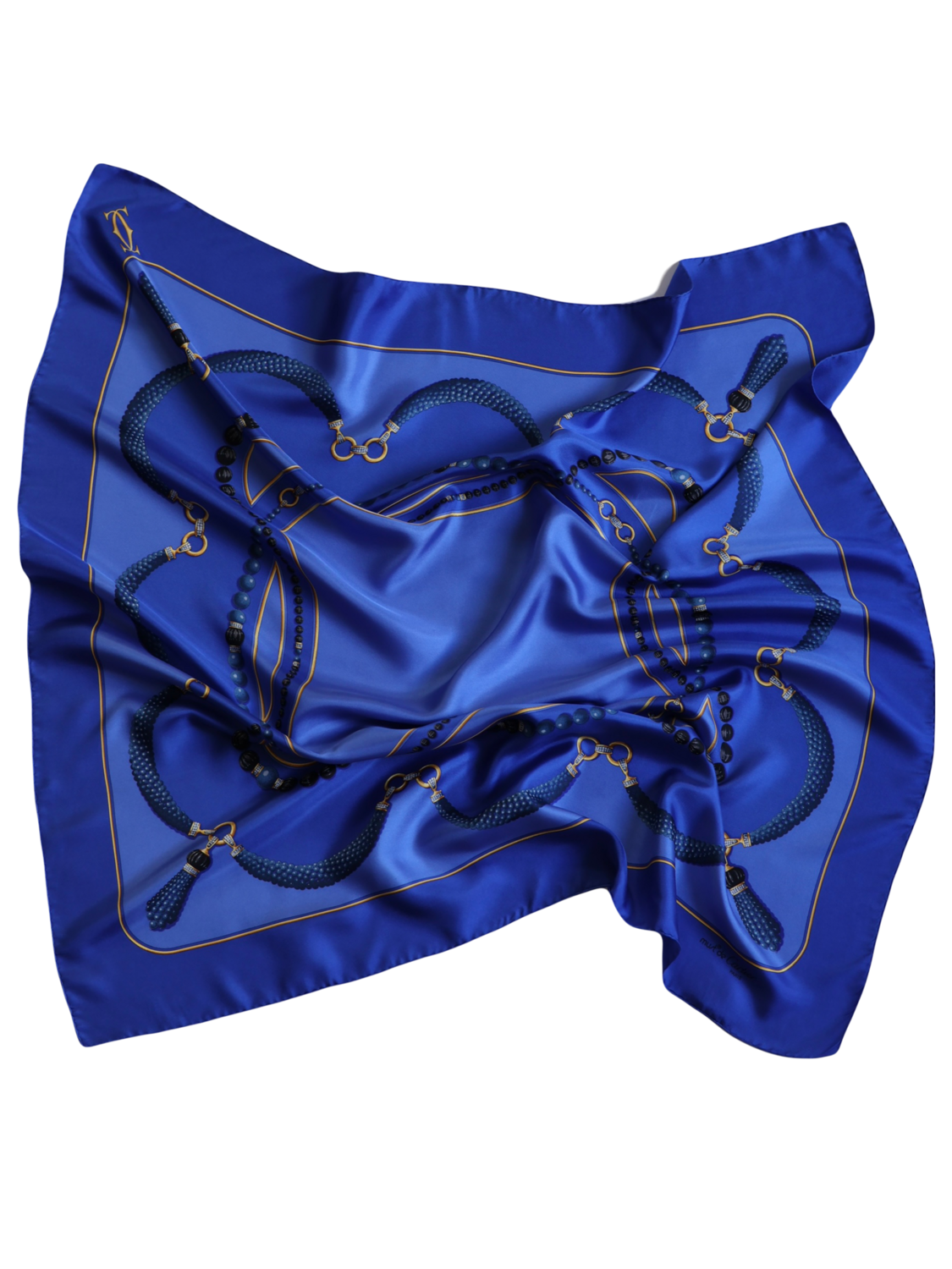 CARTIER BLUE SCARF