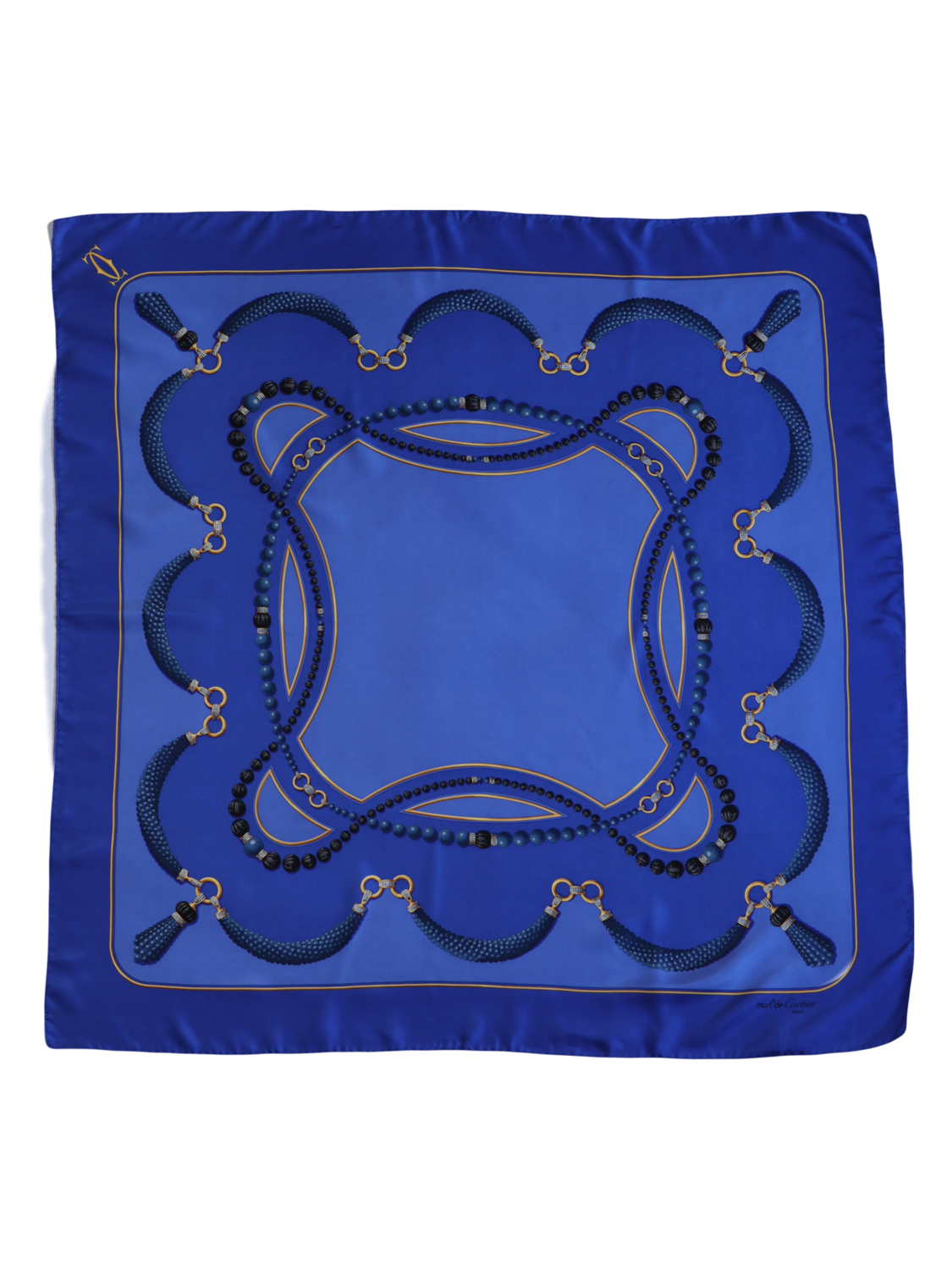CARTIER BLUE SCARF