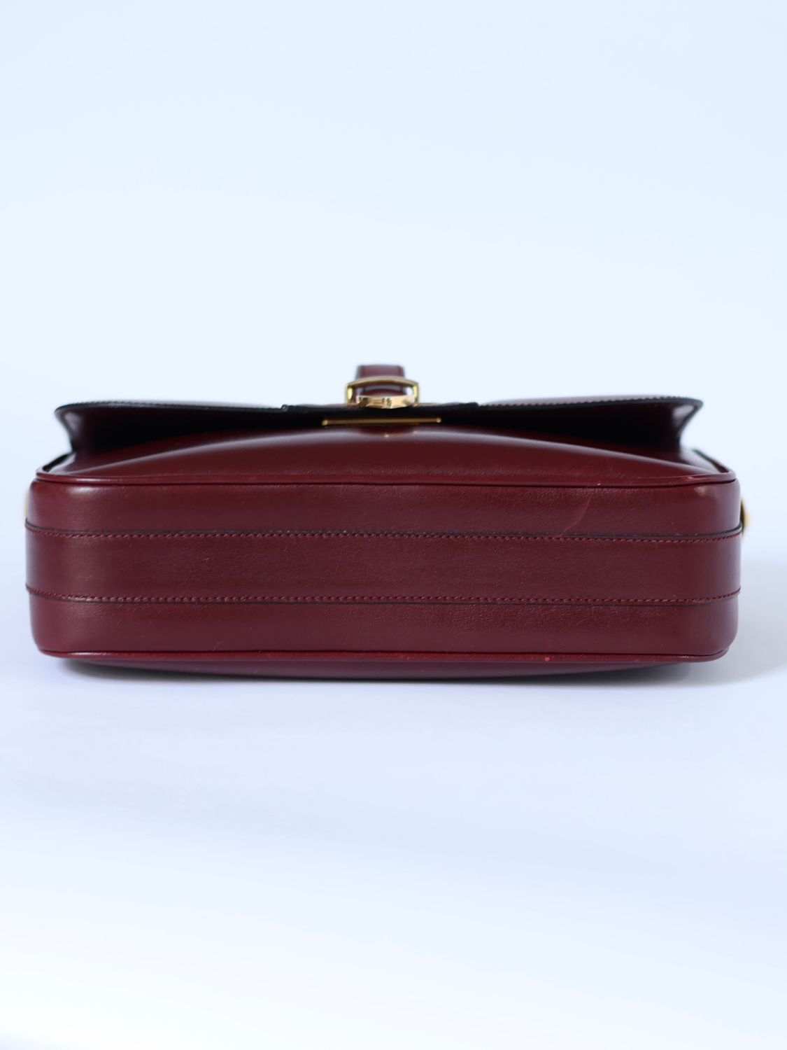 CELINE BURGUNDY BOX BAG