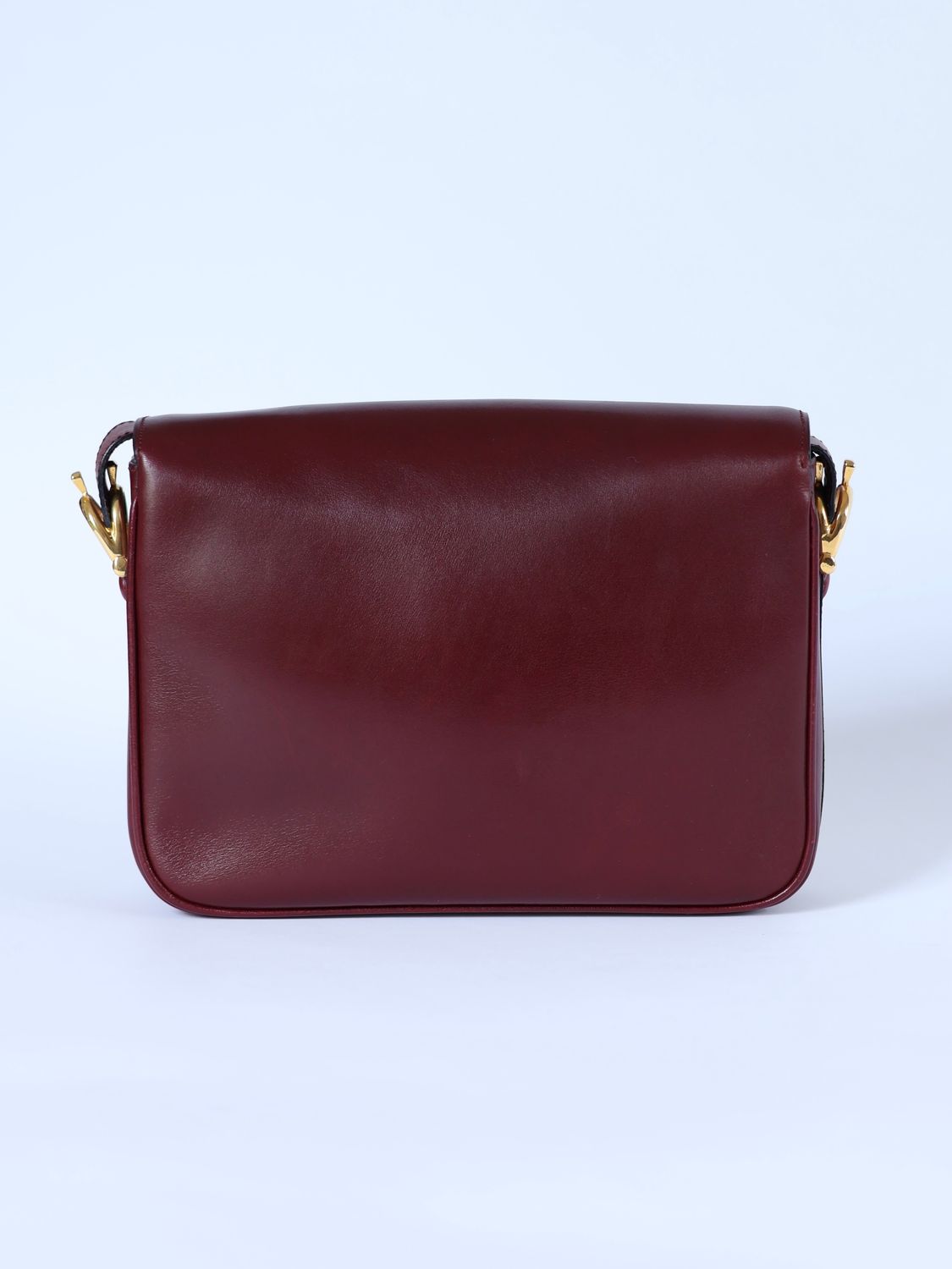 CELINE BURGUNDY BOX BAG