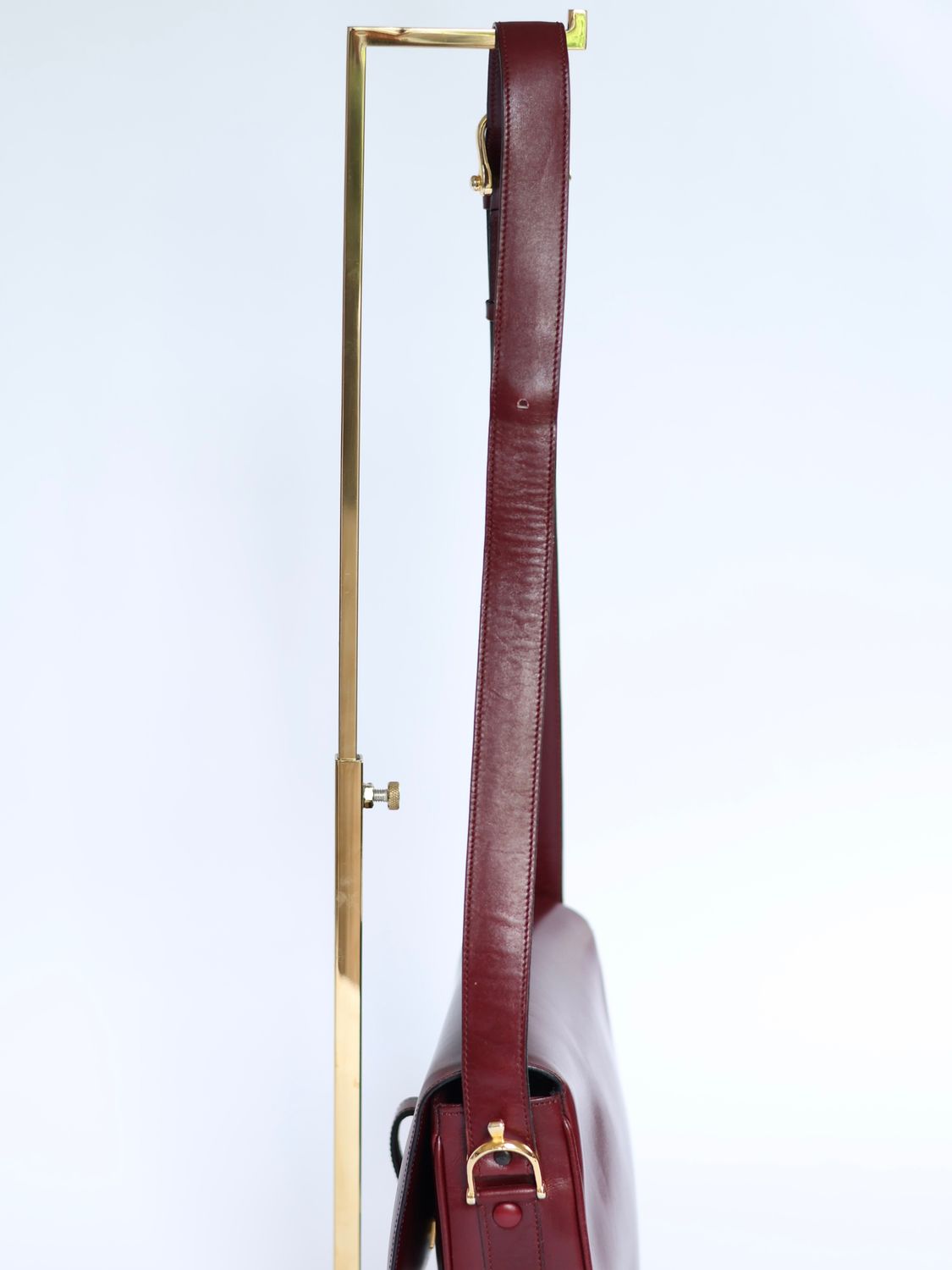 CELINE BURGUNDY BOX BAG