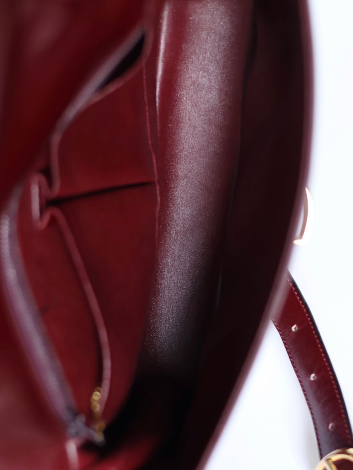 CELINE BURGUNDY BOX BAG